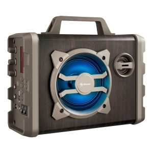 Amplificador Bluetooth portátil Steren AMP-022BT 350W con altavoz y USB.